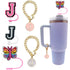English Letter Butterfly Dust-proof Straw Cap Pendant Set for tumbler, Tumbler set Accessories